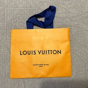 Louis Vuitton Orange paper gift Bag